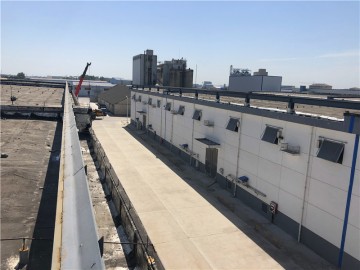 江蘇揚(yáng)州高郵三垛糧庫倉間罩棚工程